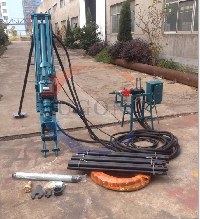 Manual Portable DTH Air Compressor Hammer Drilling Rig Swivel Drilling Rig for Slope Protection