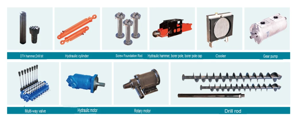 Guardrail Construction Helical Driver for U O Shape Pile Installation