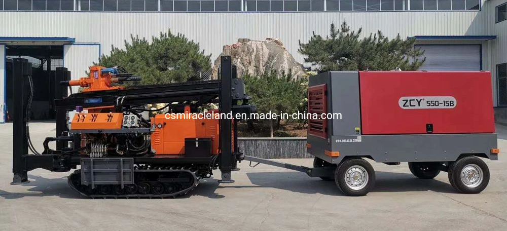 180m Portable Crawler Full Hydraulic Rotary DTH Rock Borehole Drill Machine/Air Hammer Water Well Drilling Rig for Sale