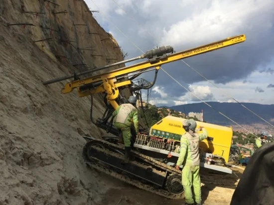 Prestazioni eccellenti della perforatrice per ancoraggi per la protezione del pendio