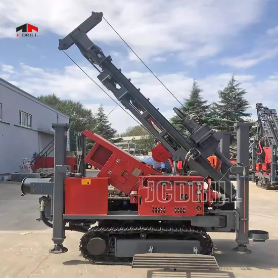 Perforatrice cingolata per pozzo trivellato Jcdrill 260m con compressore d'aria, attrezzatura per trivellazione petrolifera, impianto di perforazione a rotazione per pozzi d'acqua